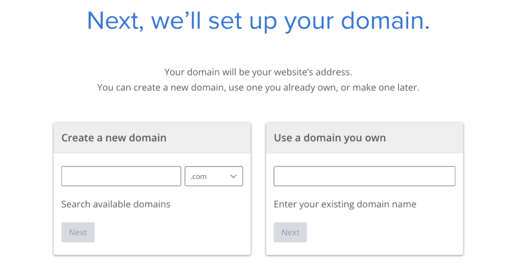 Bluehost domain name