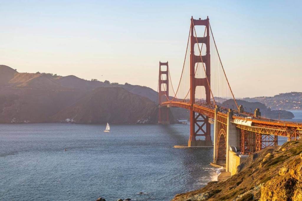 landscape photo of the Golden Gate bridge